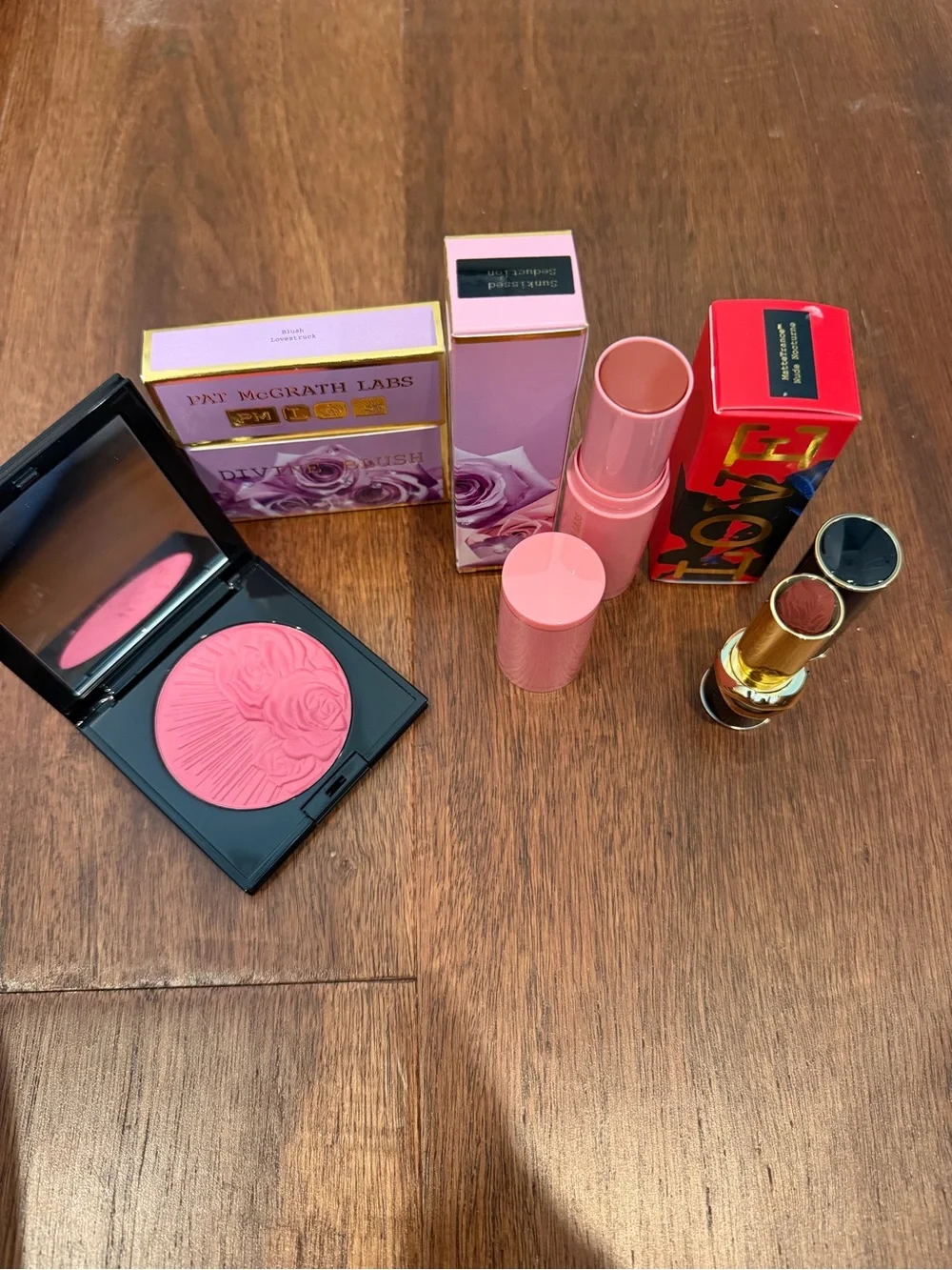 Pat McGrath Rose-Pink Blush and Pink Lipstick Duo
